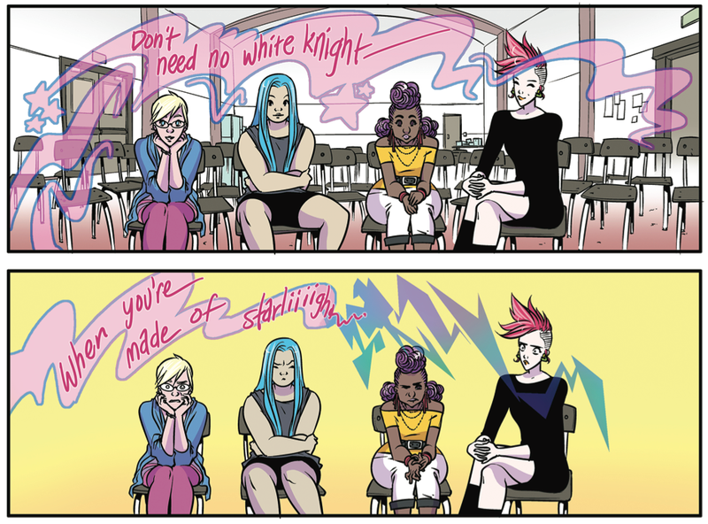 Illustration for article titled Jem And The Holograms warms the winter with a January pool party